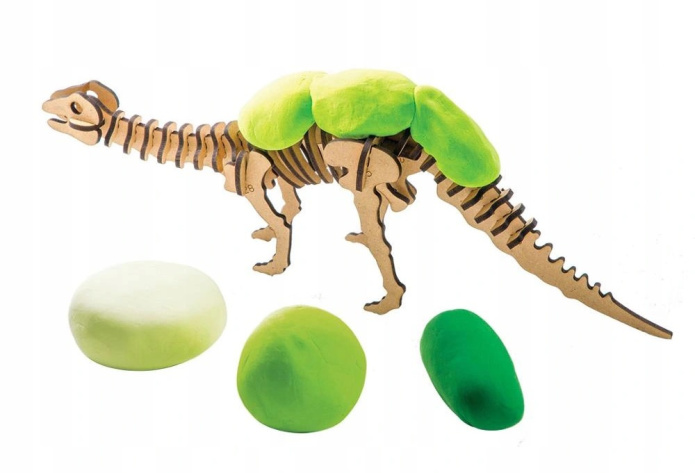 Model 3D Dinozaur Brontozaur Robotime + modelina
